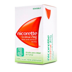 Nicorette freshfruit 2 mg 105 chicles medicamentos